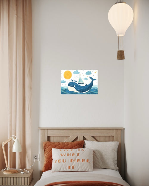 A Bálna Utazása - Öntapadós Falikép